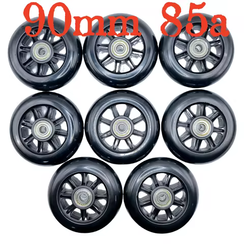 Inline skate wheel speed wheel 90mm 85A 100mm 82a black wheel bearing 608z 8wheels/lot
