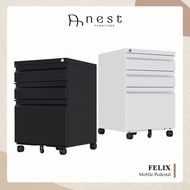 (NEST) FELIX Mobile Pedestal (Pre-Assembled) - Office / Storage / Organizer / Furniture / Drawer
