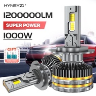 HYNBYZJ Car LED Headlight H7 LED H4 H1 H8 H11 H13 HB3 HB4 9005 9006 9012 9007 6000K 1000W 1200000LM 