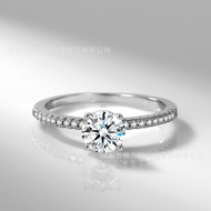 1Ct Diamond Ring White Gold Cut Hearts and Arrows Diamond Women Ring for Wedding Engagement