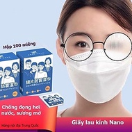Khăn lau kính Lens anti fogging wipes /chống bám hơi nước, mờ sương, sạch bụi bẩn và dấu vân tay, Cô