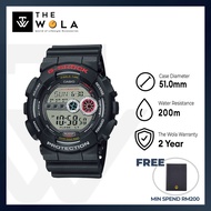 (2 Years Warranty) Casio G-Shock Mens Digital GD-100-1A Big Case Series Black Resin Band Sport Watch