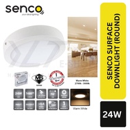 Senco LED Surface Downlight 24W - 3000k Warm White Slab Downlight Yellow Light