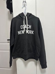 Coach男女同款經典logo連帽衛衣