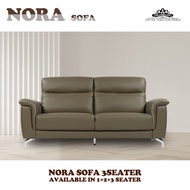 Jupiter Furniture World [JFW-NORA SOFA] 3 SEATER SOFA/ CASA LEATHER SOFA /LIVING ROOM SOFA/ SOFA RUANG TAMU/ MODERN SOFA