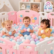 FNL TOYS 25-Piece Ocean Ball Set 8cm Kidzoona Size – Colorful Plastic Play Balls for Kids & Pit Pool