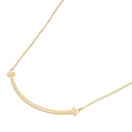 【二手】Tiffany T 字Smile項鍊 小號 60011679 頸圍 40/45cm K18（黃金） T 字Smile項鍊 小號 男女通用