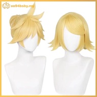 xo94bsby Anime Kagamine Rin Cosplay Wig Party Anime Kagamine Rin Cosplay Wigs Heat Resistant Synthet
