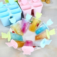 💝DIY 6 Grid Bear Popsicle Ice Maker Ice Cream Mold Lollipop Ice Cream Mold Homemade Ice Cream Maker 