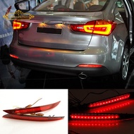 2PCS Car Red Len Led Rear Bumper Reflector LED Brake Light Tail Fog Lamp for Kia K3 Cerato Forte 201