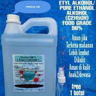 Alkohol ETHANOL Food Grade 5 Liter 96Alkohol Ethanol Food Grade