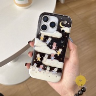 For iPhone 16 Pro Max Case TPU Bear Phone Case For iPhone 17 Pro Max 16 15 14 13 Cover 手机壳 Aesthetic