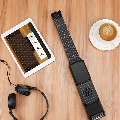 Smart Acoustic Electric Guitar Portable Seginners Silent Silent Practice Novice Travel Portable Smal
