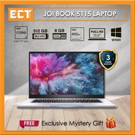 JOI Book 5115 Laptop (i5-1135G7 4.20GHz ,512GB SSD,8GB,Iris Xe,15.6" FHD,W10) - Grey