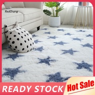 RC~ Super Soft Rug Shaggy Floor Rug Soft Star Tie-dye Area Rug Non-slip Washable Shaggy Carpet for L