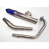 AUN Worm Pipe Motorcycle Exhaust