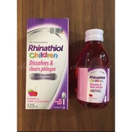<< Expiry Date 12/26 >> Rhinathiol Children Cough Formula (125ml) Rhinathiol Syrup