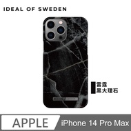 IDEAL OF SWEDEN iPhone 14 Pro Max Nordic Fashion Swedish Popular Phone Case Thunder Black Marble