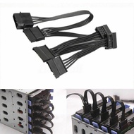 4Pin IDE to 5-Port Power Supply Cable 4Pin Molex to Multi SATA Port 18AWG Wire Power Cord For Hard D
