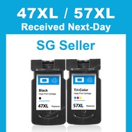 Canon 47 57 Cartridge 47XL 57XL Ink Cartridge Compatible for Canon E3370 E3470 E400 E410 E417