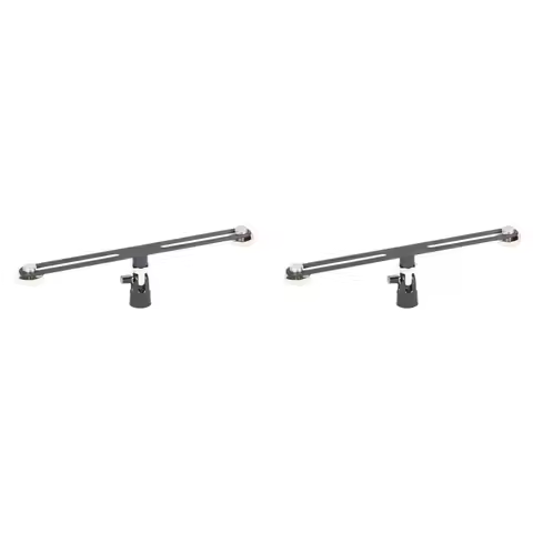 2X Alctron MAS020 Double Microphone Stand Stereo Recording Dual Microphone Stand