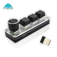 3 Keys Wireless Customizable Keyboard 2.4G USB 2 Modes Portable Hot-Swappable Keys