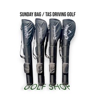 Sunday bag golf bag driving bag golf sunday bag black - golf bag driving range black
