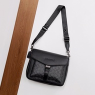 กระเป๋าผู้ชาย กระเป๋าสะพายข้าง ทรงใหม่ กระเป๋าสะพายข้างผู้ชาย หนังชั้นแรก สายสะพายถอดได้ CH753 ขนาด: