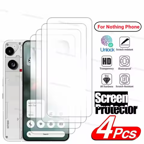 4PCS Screen Protector For Nothing Phone 3 Tempered Glass Nothing Phone 3 Full Glue Anti-Scratch Prot