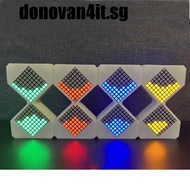 DONOVAN4IT LED Electronic Hourglass, Cyber Style 1-30 Min Timer DIY Digital Sand Clock, Night Light 