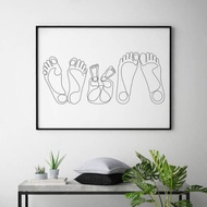 Decorative canvas painting 40x60cm