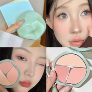 Palette Blush TIMAGE Tricolor Aesthetic Chinese High-light Contouring Blush Palette Compact Makeup L