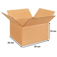 Cardboard - Plain Box - 25cm x 25cm x 15cm