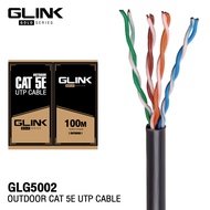 GLINK GLG5002 outdoor cat5E Gold series 100M (แพ็คคู่) สายแลน CAT5E UTP CABLE 100M สำหรับใช้ภายนอก
