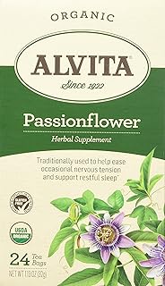 Alvita Tea Organic Herbal Passionflower Tea, 24 Count