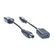 [Over 2 Items] USB3.1 type-c to 5.5 * 2.5mm Power Cord PD Induction Cable usb-c to DC5.5 2.5 Chargin