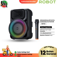 ROBOT RB750 Karaoke Bluetooth Speaker Karaoke RGB Microphone Set Bluetooth 6.0 20W Double Speaker