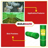 ✆ ❀ ☫ Green Plastic Polyethylene Screen Net Chicken Fence Wire 3 ft 1/4" BUILDMATE