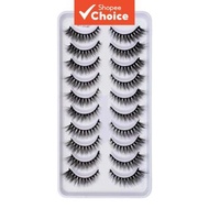 Ten Pairs Natural False Eyelashes Set - Style H13 CAT  Set 10 Pasang Bulu Mata Palsu Semula Jadi - G