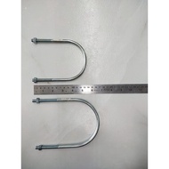 Clip U Bolt C/W 2 Nuts 5/16 (水候 U Bolt) Besi U bolt dan nut GI Galvanized Iron U Bolt & Nut
