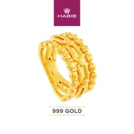 HABIB 999/24K Yellow Gold Ring 9GR00341124