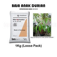 Baja Pembesaran Anak Pokok Durian - Nitrophoska Green 1kg (Loose Pack)