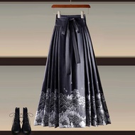 New Chinese Style Suit Women 2024 Hanfu Top Women Temperament Hanfu Horse Face Skirt Two-Piece Suit Temperament Hanfu Top Women Temperament Hanfu Horse Face Skirt Two-Piece Suit 4.11