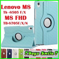 Lenovo Tab M8 FHD Smart Rotating Leather Case TB-8705F/N Tab M8 HD TB-8505F/X
