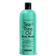 Natural Riches Tea Tree Body Wash 16 fl oz Body Soap to Fight Itchy Skin &amp; Body Odor - Peppermint, Eucalyptus &amp; Tea Tree Oil - Women &amp; Mens Natural Body Wash