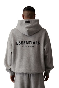New เสื้อฮู้ด Essentials Fear Of God Fleece Hoodie Black (FW24)