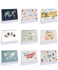 laday love New 2020 Cartoon Animals Calendar Table Calendars Various Animal Desk Planner Calendar 20