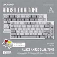 Ajazz AK820 Dual Tone 75% Mechanical Keyboard Wired White Backlight