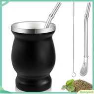 [doverywell]   Yerba Mate Tea Cup Set Yerba Mate Brewing Essentials Yerba Mate Cup Set Double Wall S
