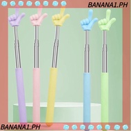 BANANA Finger Reading Sticks, Telescopic Rod Stainless Steel Teaching Pointer, Durable Finger Design